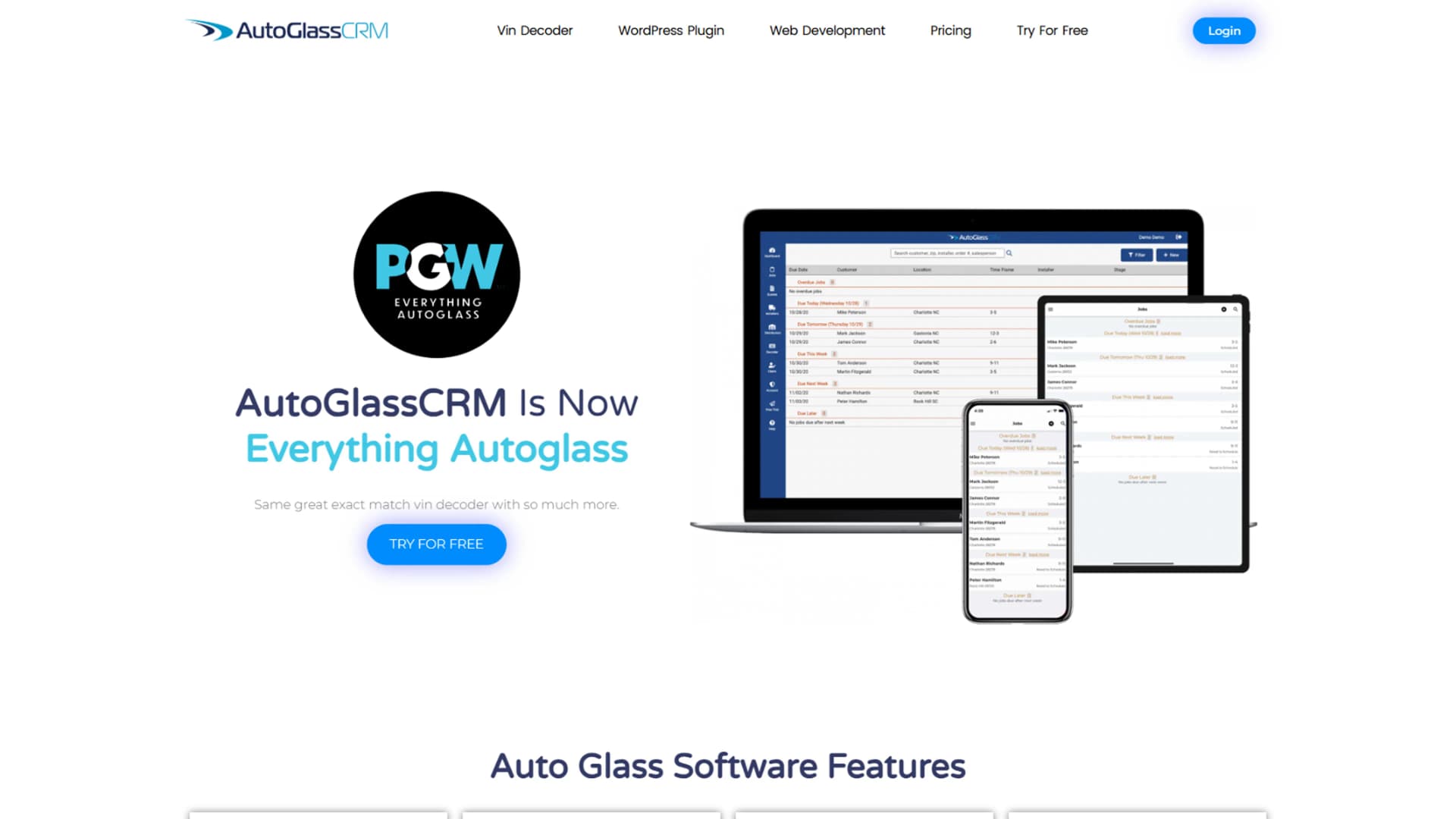 AutoGlassCRM